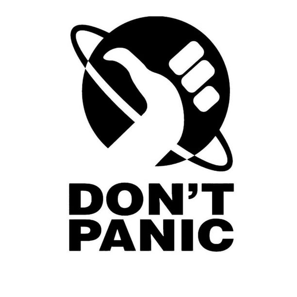 Hitchhikers Guide to the Galaxy Vinyl Decal Sticker Car Window 